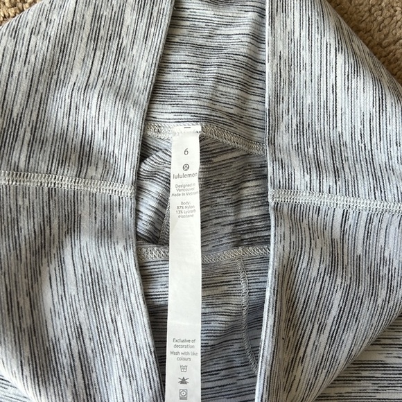 Lululemon Wunder Under Hi-Rise 7/8 Tight 26" Space Ice Grey Alpine White - Picture 7 of 11